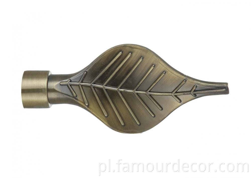 Rustic Leaf Hardware Curtain Rod